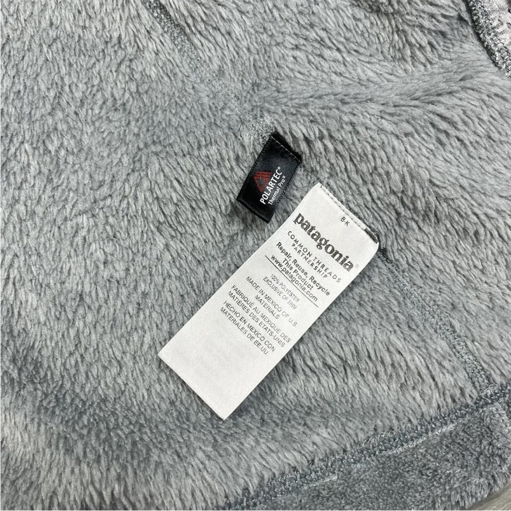 Patagonia Full Zip Retool Jacket Fleece Gray Blue Size Medium - Picture 8 of 15